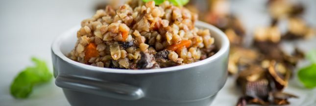 Bol de sarrasin au champignon