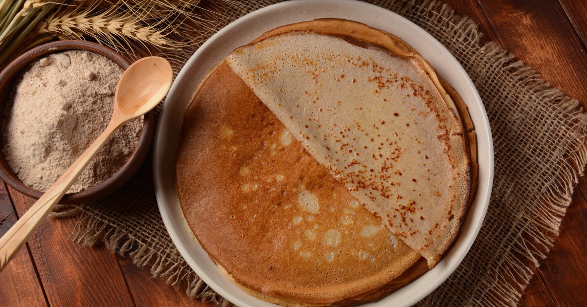 Une galette traditionnelle de sarrasin