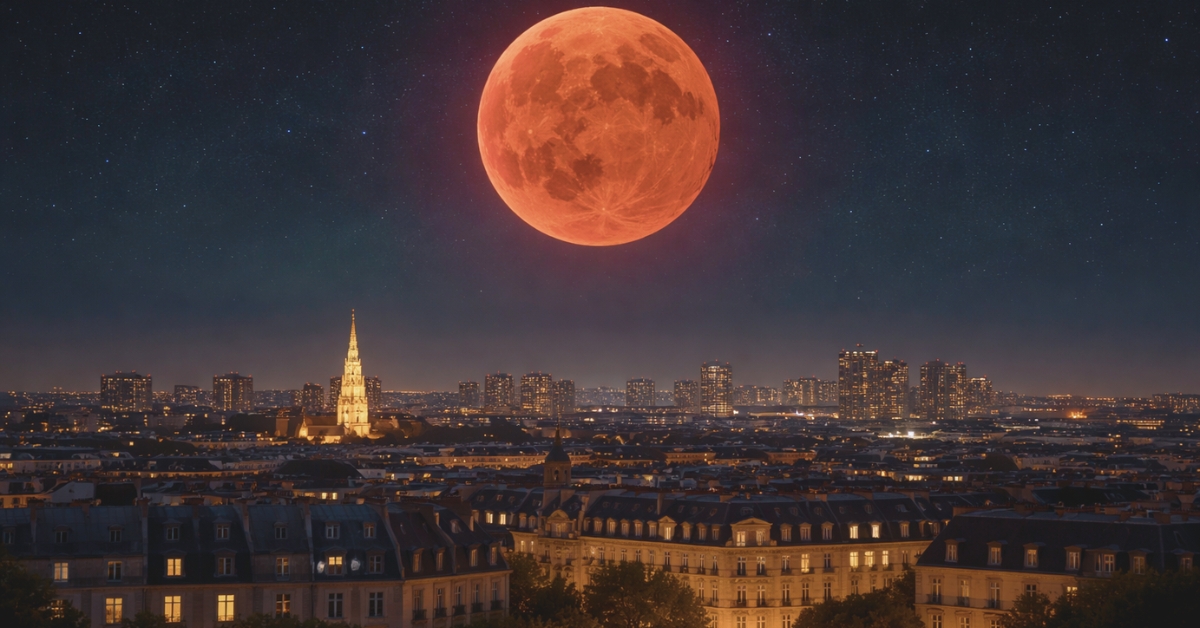 pleine lune rouge