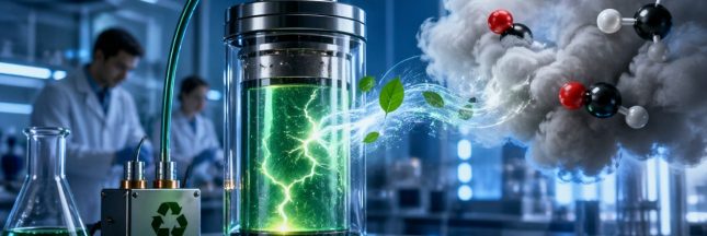 Laboratoire futuriste et chimie verte