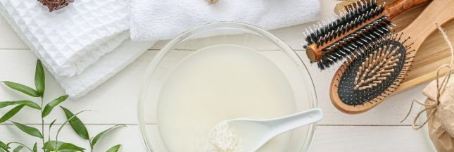eau de riz fermentée, soin naturel cheveux