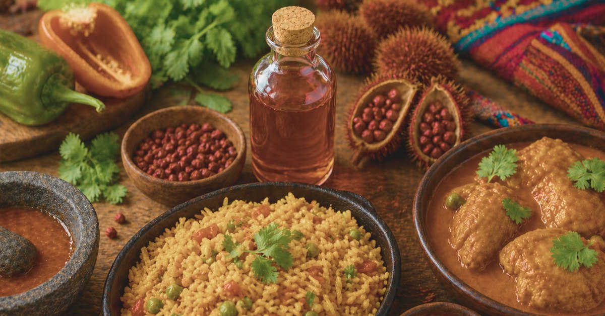 huile de roucou alimentation colorant