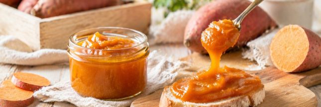 Tartine de confiture de patate douce