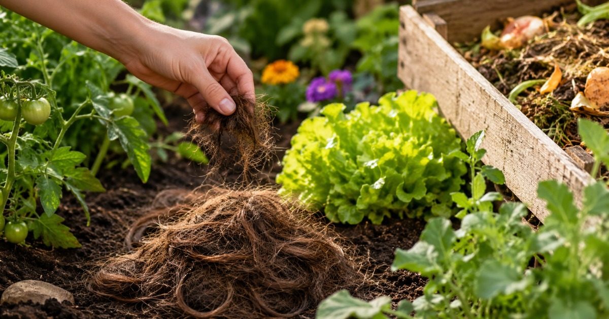 Vos cheveux, l’atout caché de votre jardin ?