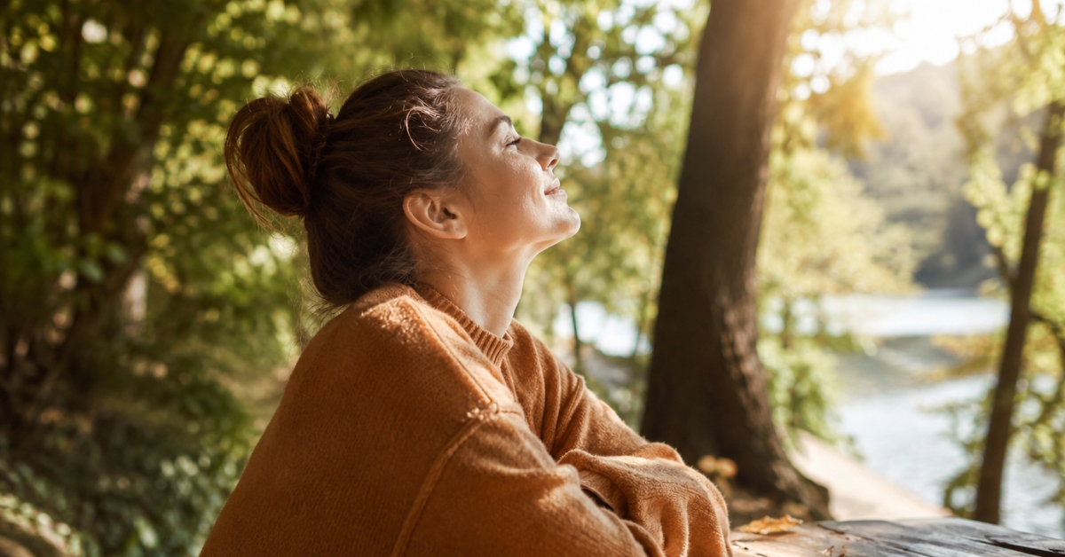 Détente au soleil en forêt
