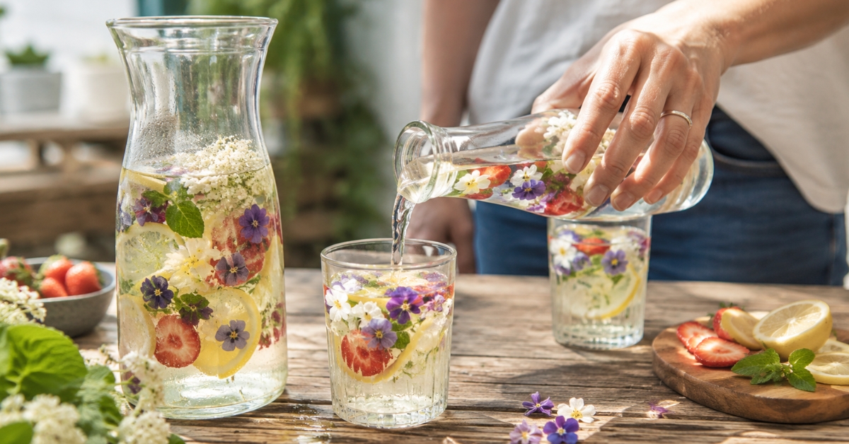 Mettez des fleurs dans vos boissons : une bonne idée fraîcheur ! Mettez des fleurs dans vos boissons : une bonne idée fraîcheur !