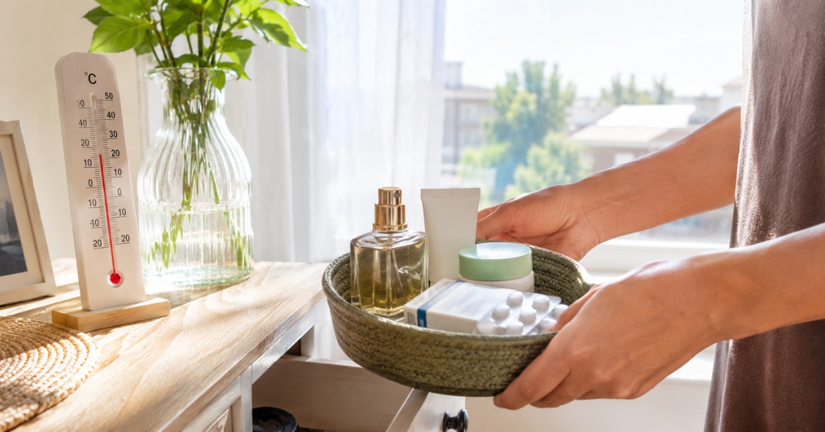 Chaleur : comment protéger médicaments, parfums et cosmétiques
