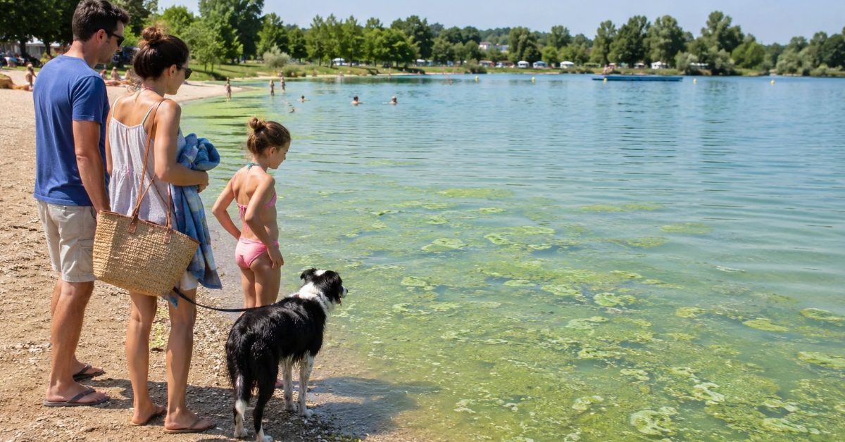 Avis aux baigneurs : attention à la prolifération des cyanobactéries causée par la canicule