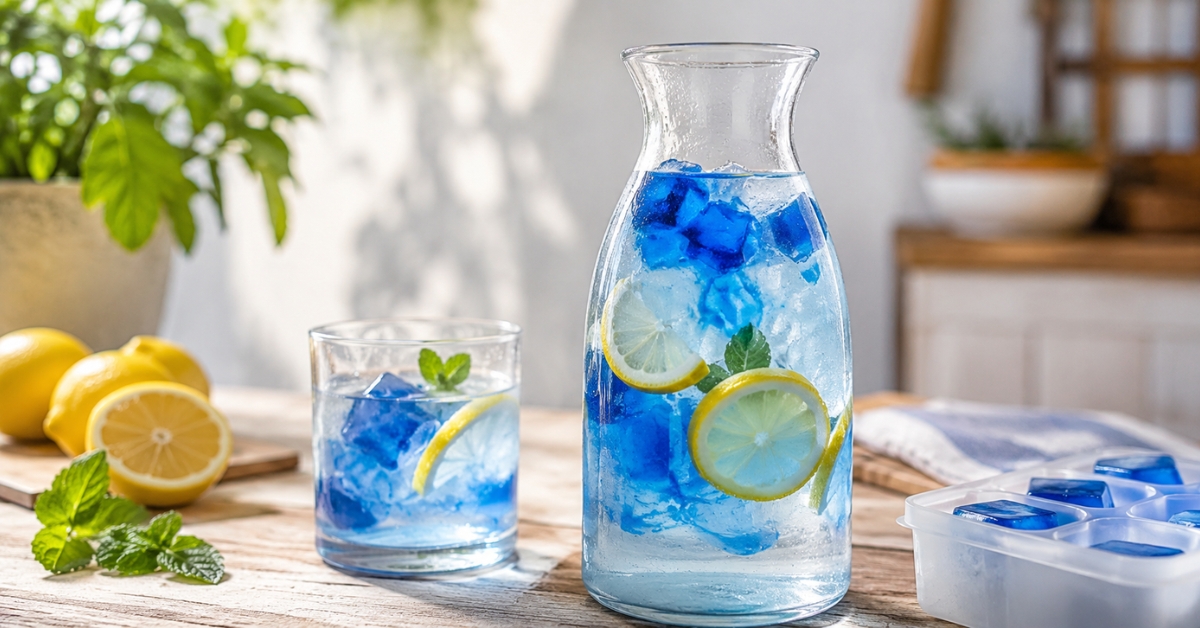 Boisson rafraîchissante ensoleillée et estivale