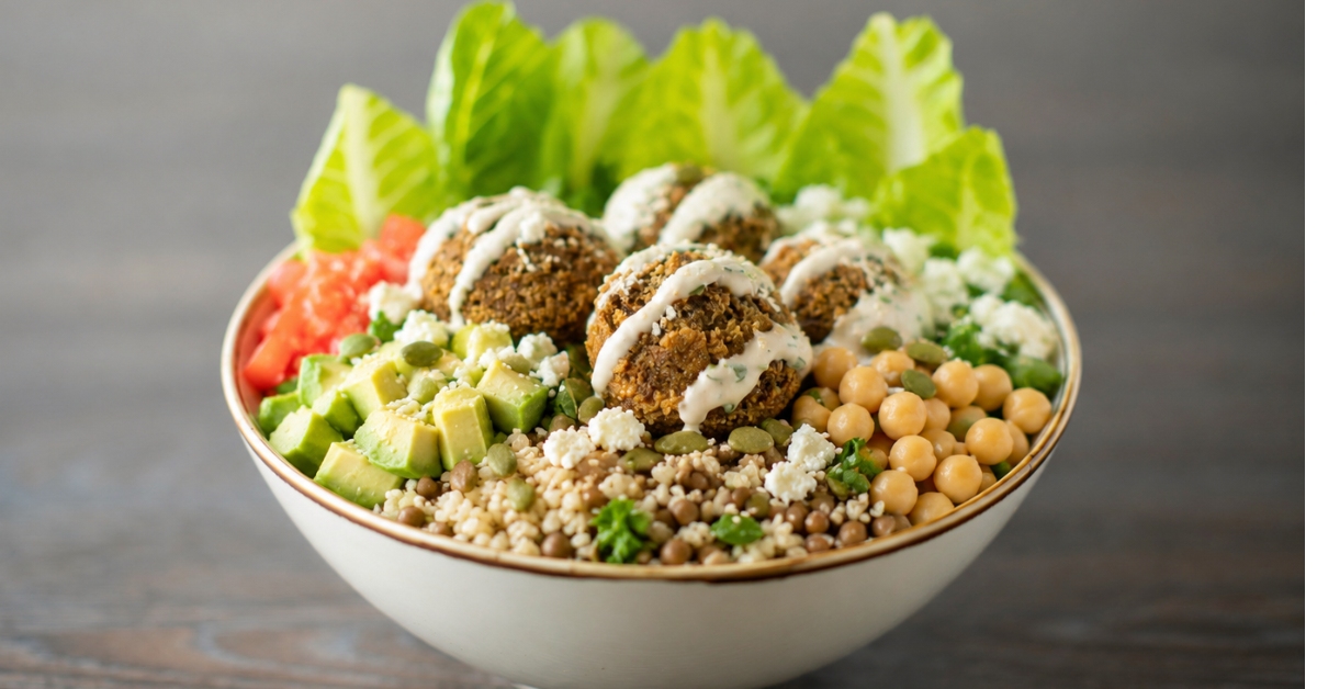 salade falafel