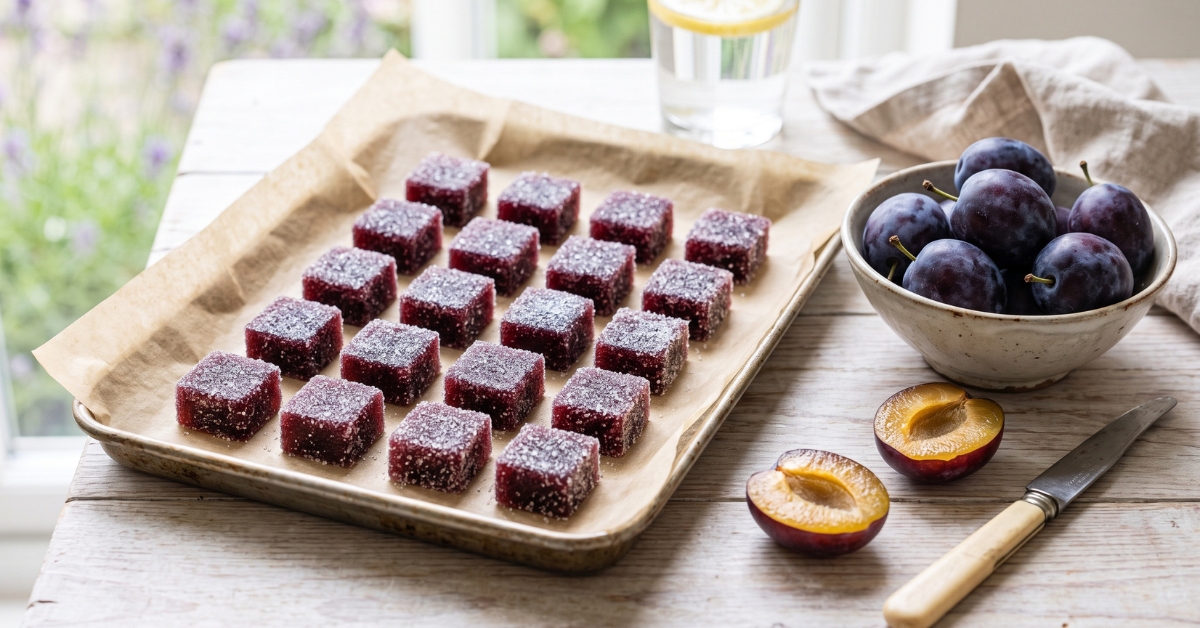 pâtes de fruits aux prunes
