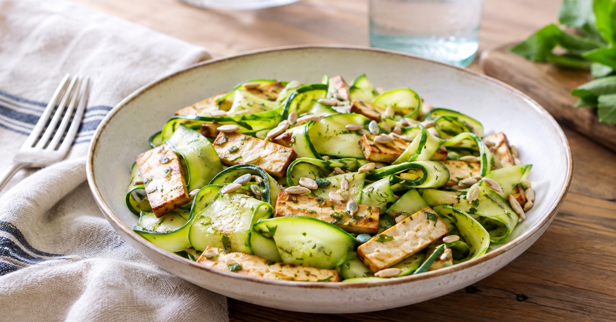 salade courgette tofu