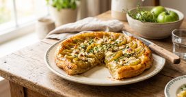 Tarte tatin de tomates vertes au chèvre et au thym : la recette anti-gaspi de l’automne Tarte tatin de tomates vertes au chèvre et au thym : la recette anti-gaspi de l’automne