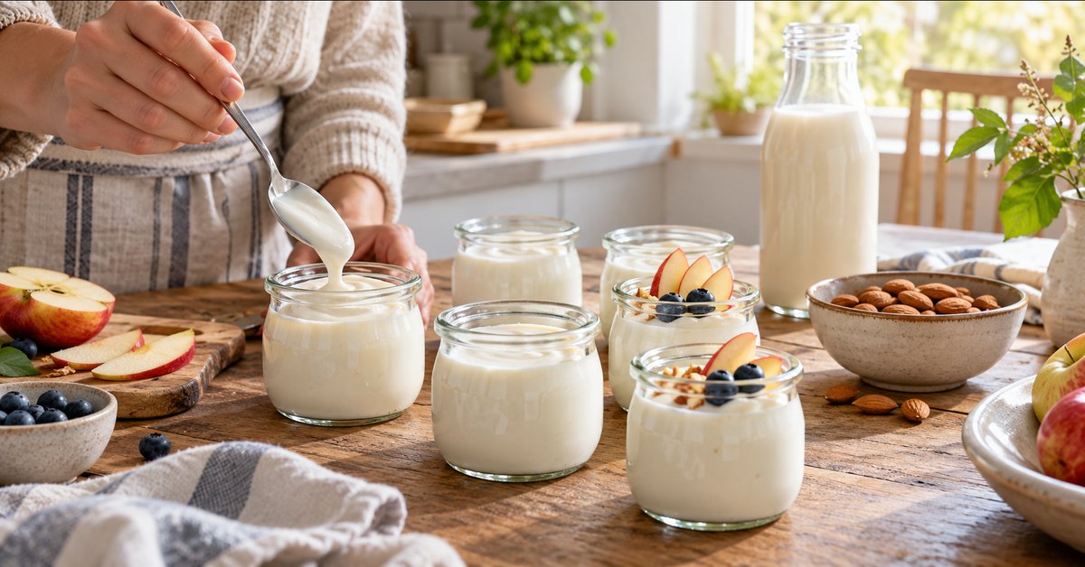 Yaourt végétal maison : la recette facile à base de lait de soja ou d’amande