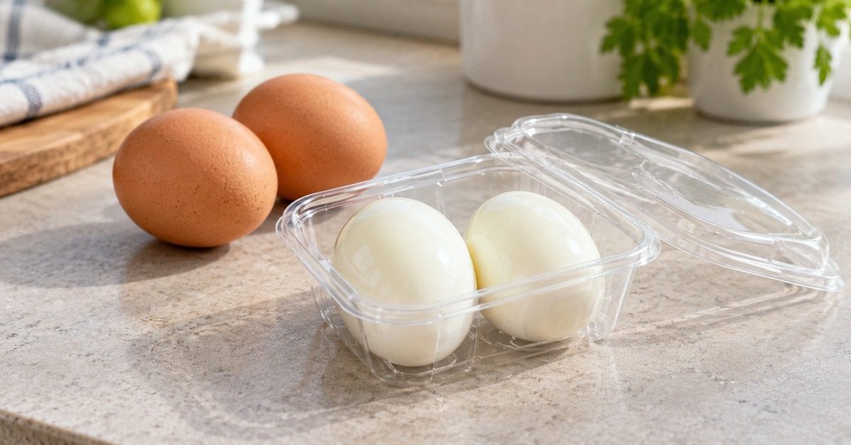 Œufs durs sous plastique : une nouveauté qui choque Œufs durs sous plastique : une nouveauté qui choque
