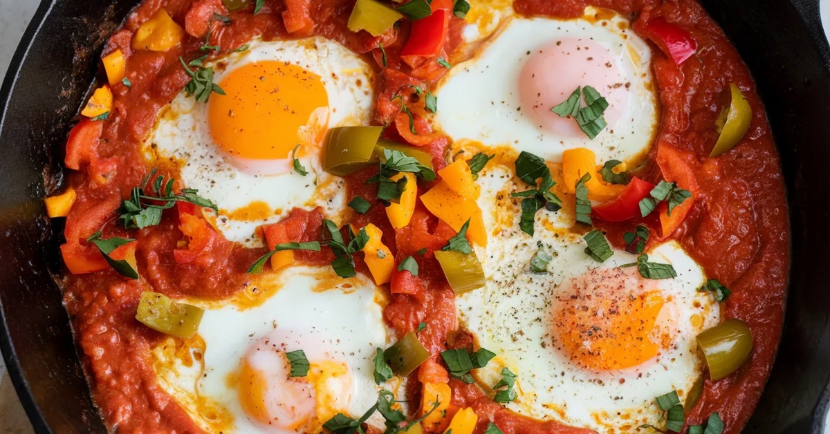 L'oeuf au plat façon shakshuka express